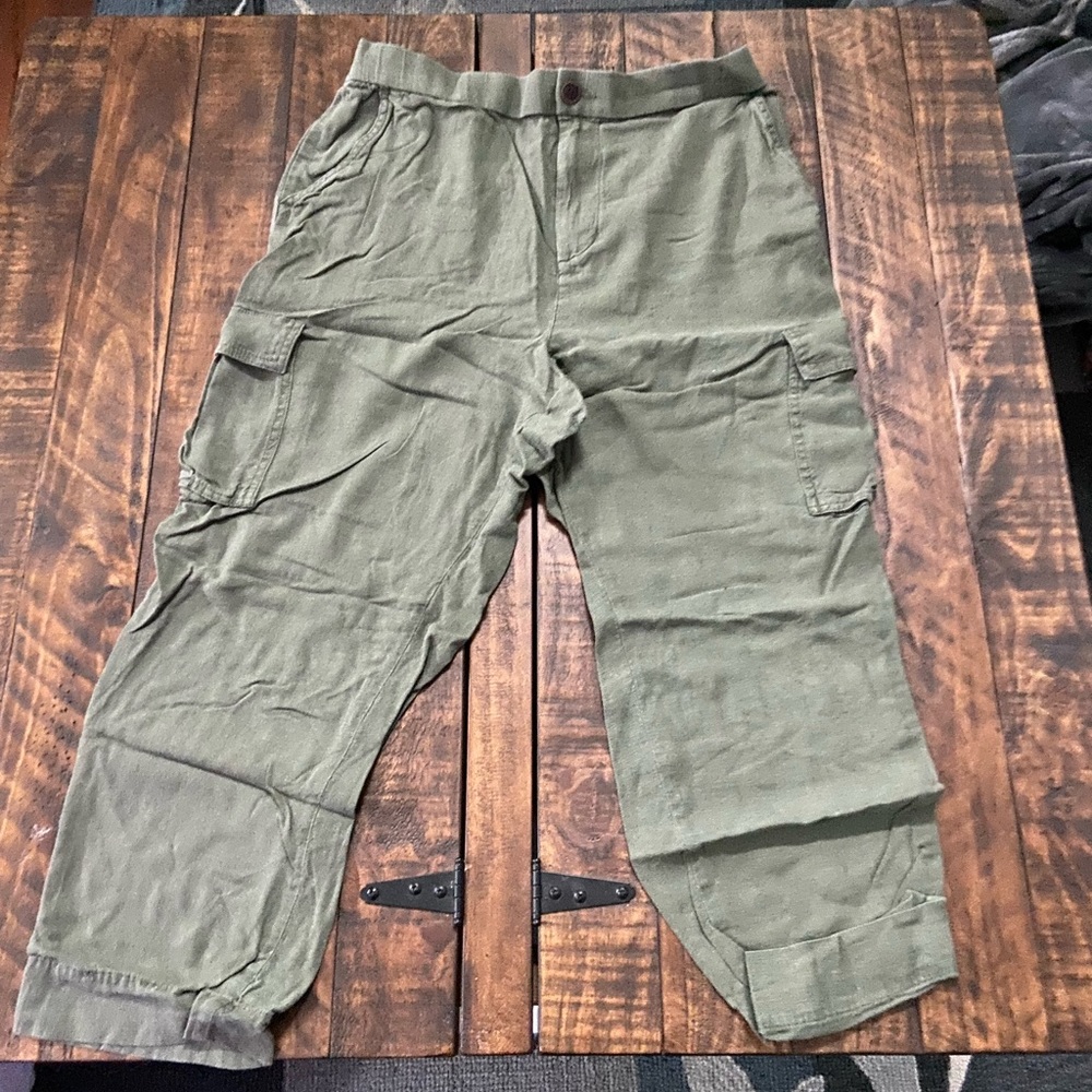 Linen Cargo Pants
